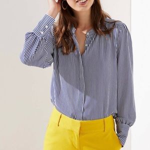Striped button up blouse